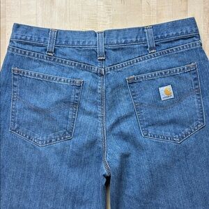 Carhartt Jeans Men's 36x32‎ Blue Denim Wash Holter Relaxed Fit Frontier